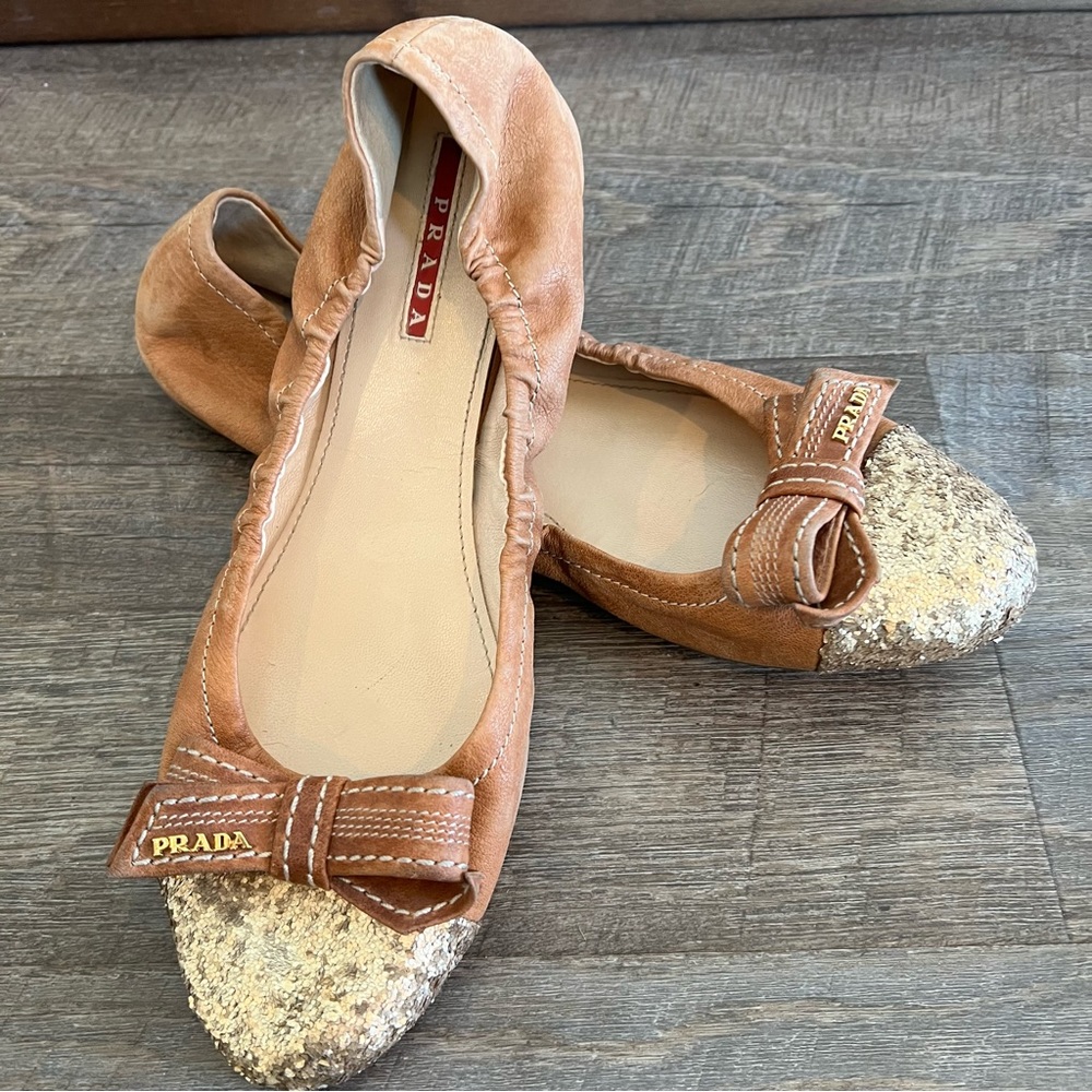 Sparkly Prada Flats